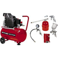 Einhell TC AC 190/24/8 Compressore, 1500 W, 230 V, Rosso &amp;4000832470 Set di 5 Accessori, Metallo, Compressore, Rosso/Bianco/Metallico : Amazon.it: Fai da te
