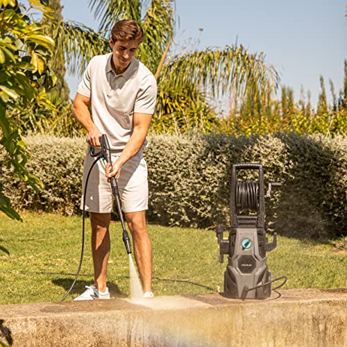 Cecotec Idropulitrice ad alta pressione HydroBoost 2000 Car&amp;Garden Pro. 2000 W, casa, giardino o auto, portata max 450 l/h, 150 bar di pressione max, pompa in alluminio, raggio d'azione 14m : Amazon.it: Giardino e giardinaggio