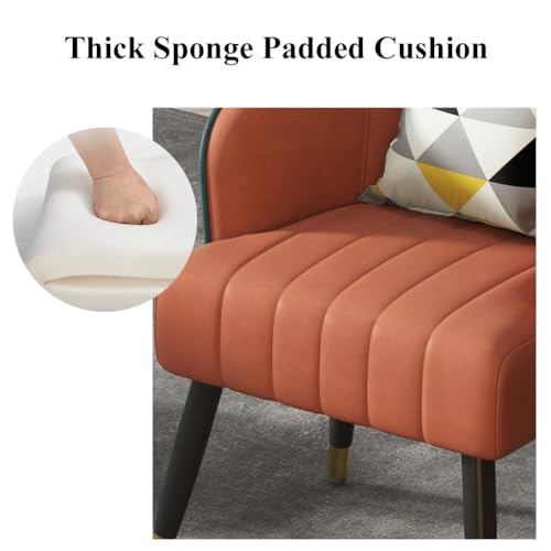 Sedie Moderne con Schienale Sedia per Ospiti Imbottita con Cuscini, Poltroncina di metà secolo per Soggiorno Ufficio Hall di Hotel, Poltrona con Divano Singolo Poltrona con Accento Laterale : Amazon.it: Casa e cucina