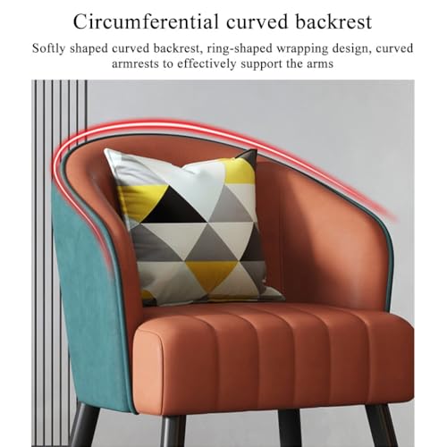 Sedie Moderne con Schienale Sedia per Ospiti Imbottita con Cuscini, Poltroncina di metà secolo per Soggiorno Ufficio Hall di Hotel, Poltrona con Divano Singolo Poltrona con Accento Laterale : Amazon.it: Casa e cucina