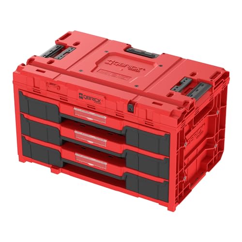QBRICK SYSTEM Cassetta Attrezzi Vuota Porta ONE Drawer 3 Toolbox 2.0 RED Ultra HD Rosso 587 x 380 x 340 mm : Amazon.it: Casa e cucina
