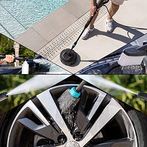 Cecotec Idropulitrice ad alta pressione HydroBoost 2000 Car&amp;Garden Pro. 2000 W, casa, giardino o auto, portata max 450 l/h, 150 bar di pressione max, pompa in alluminio, raggio d'azione 14m : Amazon.it: Giardino e giardinaggio