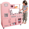 KidKraft Cucina Giocattolo in Legno Vintage Rosa, con telefono giocattolo e frigorifero vintage, giochi per bambini 3  anni, 53179, Esclusivo Amazon : Amazon.it: Giochi e giocattoli