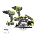 Ryobi R18PDID2CSP 220S 18V ONE  Kit di avviamento per trapano combinato senza fili, avvitatore a percussione e sega circolare (2 x 2.0 Ah) : Amazon.it: Fai da te