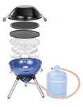 Campingaz Party Grill 400 | Barbecue campeggio portatile e fornello a gas tutto in uno, con griglia, piastra, plancha, wok | 2000 W | ideale per campeggio, festival | funziona con bombole gas R904/907 : Amazon.it: Giardino e giardinaggio