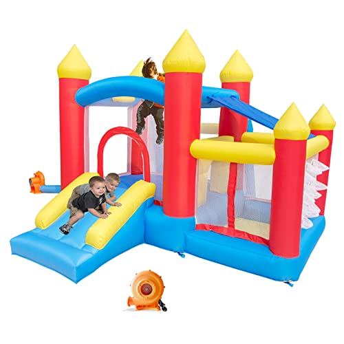 Ballsea Castello gonfiabile per bambini con ventilatore. Adatto per bambini da 3 a 8 anni, castello gonfiabile per interni bambini 312 × 272 × 200 cm : Amazon.it: Giochi e giocattoli