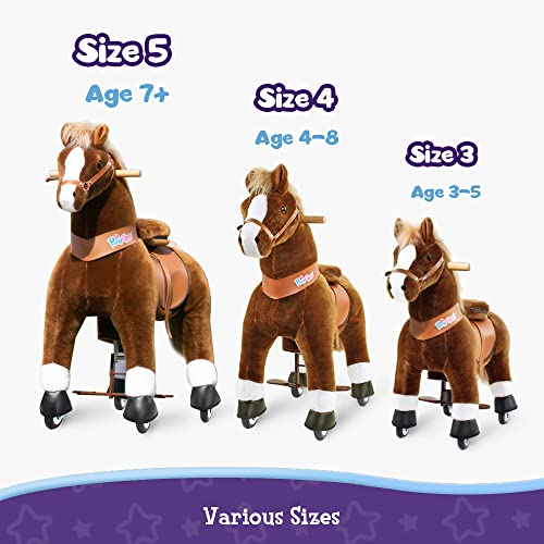 PonyCycle Modello U Cavallo che Cammina senza Elettrico con Rotelle cavalli Giocattoli Cavalcabili per Bambini (con Freno/con Suono/ 90cm Altezza/Taglia 4 per 4 8 Anni) Cavallo Marrone Ux424 : Amazon.it: Giochi e giocattoli