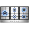 GASLAND GH2905SS1FC Piano cottura a gas da incasso 87 cm in acciaio inox a 5 fuochi, piano cottura a gas da incasso autosufficiente con 2 supporti, con bruciatore wok, GPL/gas naturale, 10400W : Amazon.it: Grandi elettrodomestici