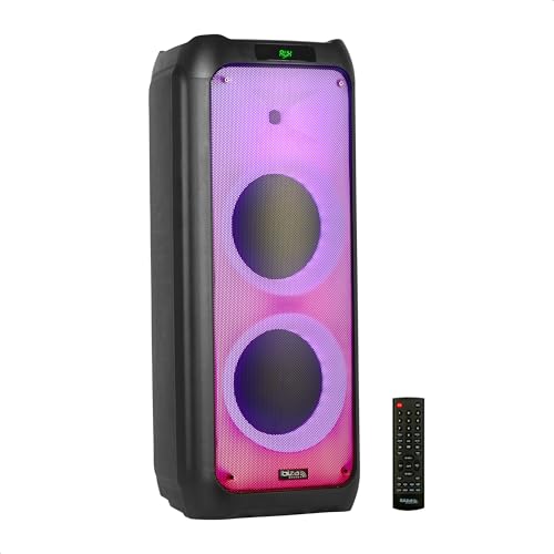 Ibiza   WAVE10   Sistema di altoparlanti 800W/2x10" con Bluetooth, USB e microSD   effetto WAVE LED e connessione wireless TWS   Nero : Amazon.it: Strumenti Musicali