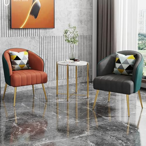 Sedie Moderne con Schienale Sedia per Ospiti Imbottita con Cuscini, Poltroncina di metà secolo per Soggiorno Ufficio Hall di Hotel, Poltrona con Divano Singolo Poltrona con Accento Laterale : Amazon.it: Casa e cucina