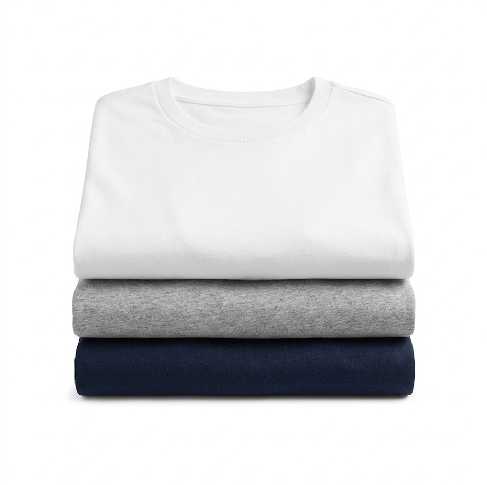 Ggdlsorz - Tre magliette uomo girocollo maniche corte in cotone stile casual